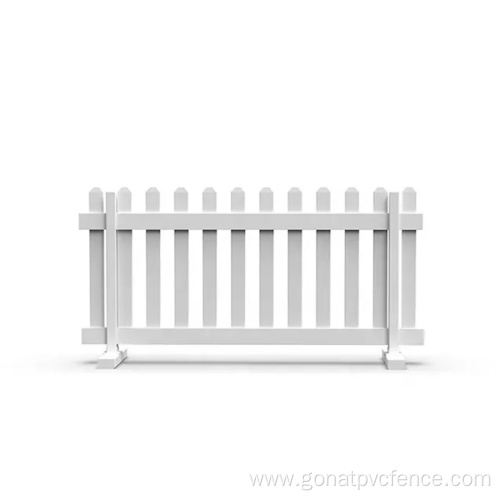 White PVC Temporary Fencing